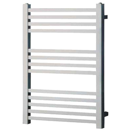 Towelrads Square Tube Straight Heated Towel Rail 800mm High x 450mm Wide - Chrome - 210000