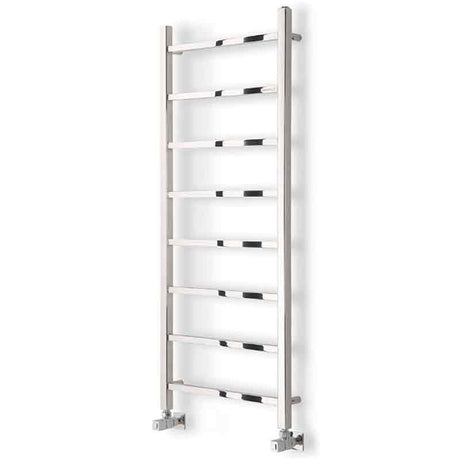 Towelrads Diva Straight Heated Towel Rail 1200mm High x 500mm Wide - Polished Stainless Steel - 230007
