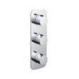 Vado Tablet Altitude 2 Outlet Thermostatic Shower Valve with All-Flow Function - Polished Chrome - TAB-128/2-ALT-C/P