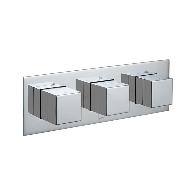 Vado Tablet Notion 2 Outlet Thermostatic Shower Valve - Polished Chrome - TAB-128/2-H-NOT-C/P