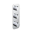 Vado Tablet Altitude 3 Outlet Thermostatic Shower Valve with All-Flow Function - Polished Chrome - TAB-128/3-ALT-C/P