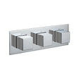 Vado Tablet Notion 3 Outlet Thermostatic Shower Valve with All-Flow Function - Polished Chrome - TAB-128/3-H-NOT-C/P