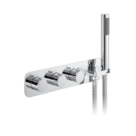 Vado Tablet Io Altitude 3 Outlet Thermostatic Shower Valve with All-Flow and Integrated Mini Kit - Polished Chrome - TAB-128/3WO-ALT-CP