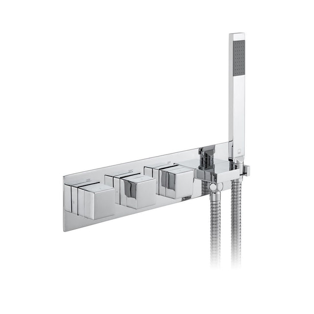 Vado Tablet Io Altitude 3 Outlet Thermostatic Shower Valve with All - Flow and Integrated Mini Kit - Polished Chrome - TAB - 128/3WO - NOT - CP - TAP 'N' SHOWER