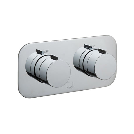 Vado Tablet Altitude 2 Outlet Thermostatic Shower Valve with All-Flow Function - Polished Chrome - TAB-148/2-H-ALT-C/P