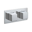 Vado Tablet Notion 2 Outlet Thermostatic Shower Valve with All-Flow Function - Polished Chrome - TAB-148/2-H-NOT-C/P