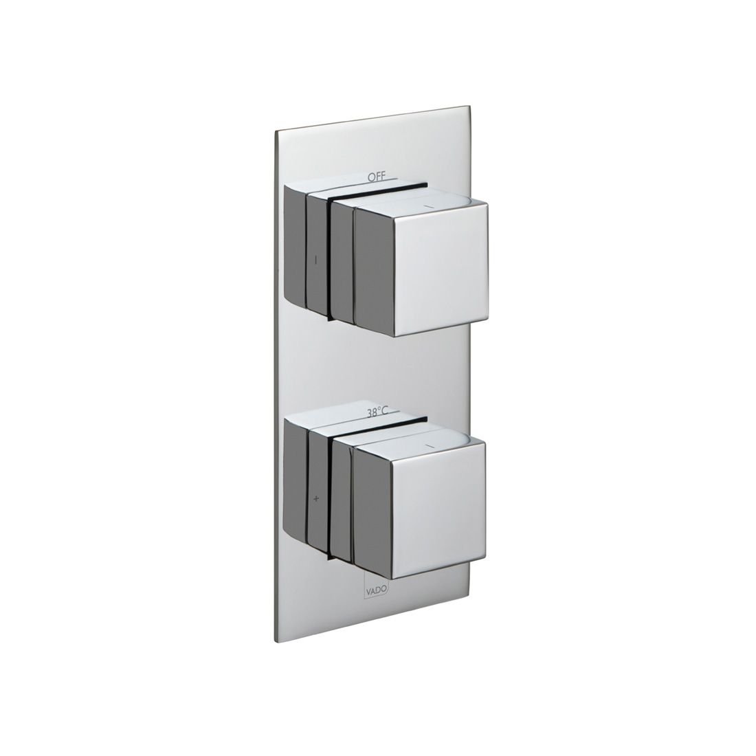 Vado Tablet Notion 1 Outlet Thermostatic Shower Valve - Polished Chrome - TAB-148-NOT-C/P