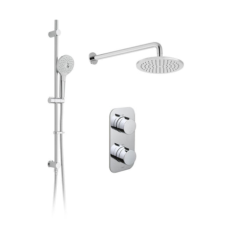 Vado Tablet Altitude 2 Outlet Thermostatic Shower Set with Riser Rail - Chrome - TAB-1722/ALT-ORA-CP