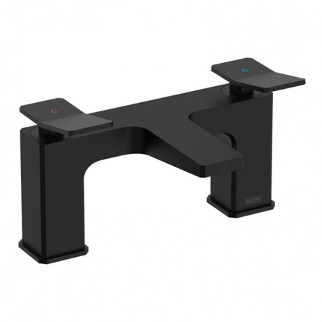 Bristan Tangram Bath Filler - Black - TAN BF BLK - TAP 'N' SHOWER