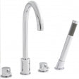 Kartell Plan 4 Hole Bath Shower Mixer Tap - Polished Chrome - TAP018PL