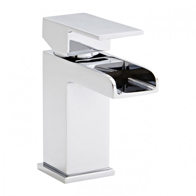 Kartell Phase Waterfall Mono Basin Mixer Tap and Click Waste - Polished Chrome - TAP035PH