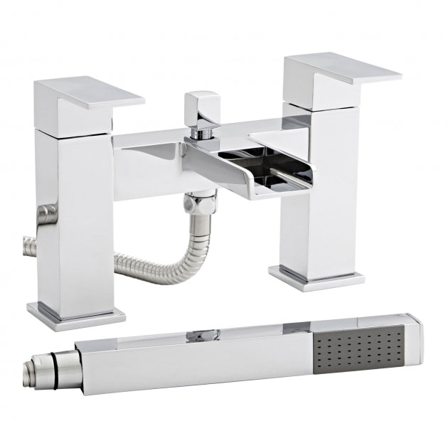 Kartell Phase Waterfall Bath Shower Mixer Tap - Polished Chrome - TAP037PH