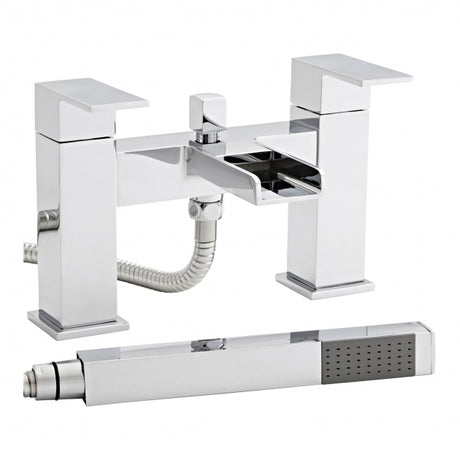 Kartell Phase Waterfall Bath Shower Mixer Tap - Polished Chrome - TAP037PH