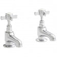 Kartell Klassique Pair Basin Pillar Taps - Polished Chrome - TAP103KL