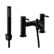 Kartell Nero Round Bath Shower Mixer Tap - Matt Black - TAP152NR