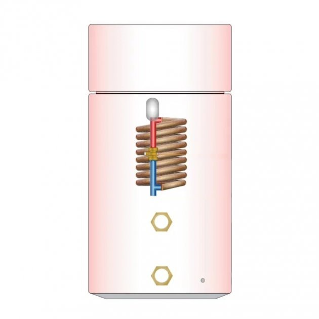 Telford Tristar Thermal Store 1400mm x 450mm Direct Open-Vented Combination Copper Cylinder - 144 Litre - Blue - TSC144/5012