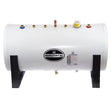 Telford Tempest Unvented Stainless Steel 400 Litre Horizontal Indirect Hot Water Cylinder - White - TSMI400H