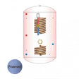 Telford Tristar Thermal Store 1050mm x 450mm Sealed System Solar Copper Cylinder - 144 Litre - Blue - TSS144/2322