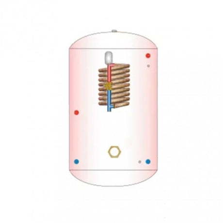 Telford Tristar Thermal Store 1800mm x 450mm Sealed System Copper Cylinder - 250 Litre - Blue - TSS250/1675