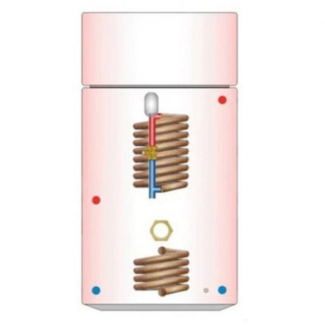Telford Tristar Thermal Store 1800mm x 500mm Sealed Boiler Coil Vented Combination Copper Cylinder - 250 Litre - Blue - TSC250/4015