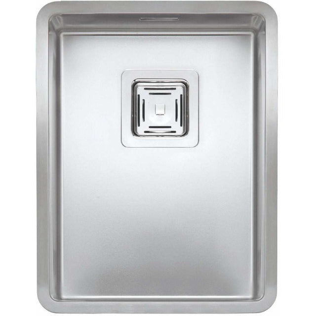 Reginox Stainless Steel Texas 30x40 Elite integrated kitchen sink with smooth satin finish and square waste