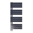 Scudo Thames Designer Towel Radiator 500x1150mm - Carbon Anthracite - THAM1150-500-A