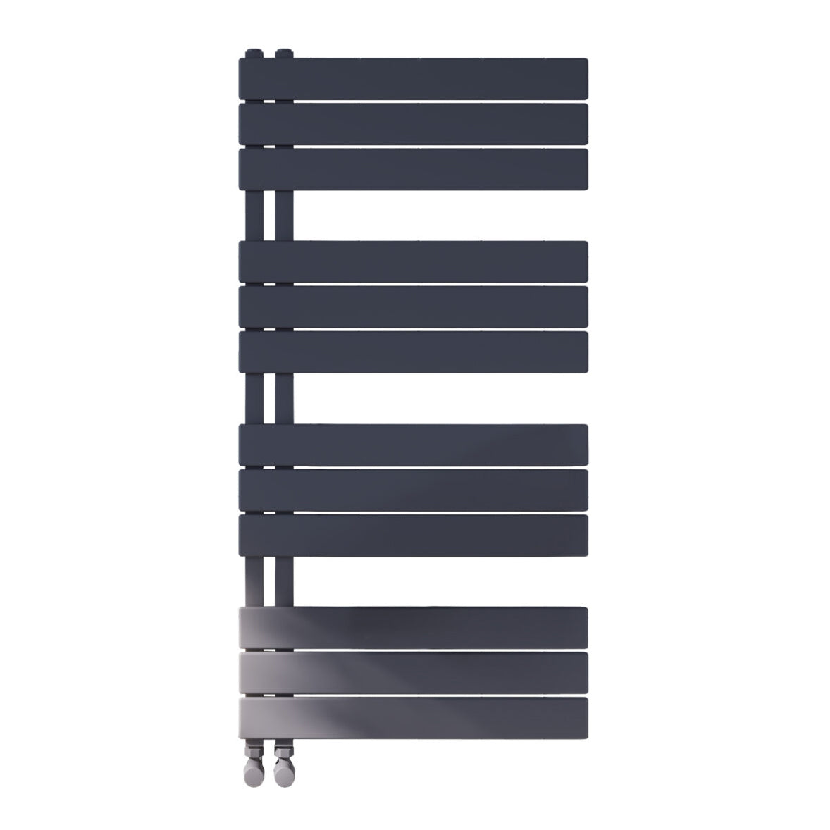 Scudo Thames Designer Towel Radiator 600x1150mm - Carbon Anthracite - THAM1150-600-A