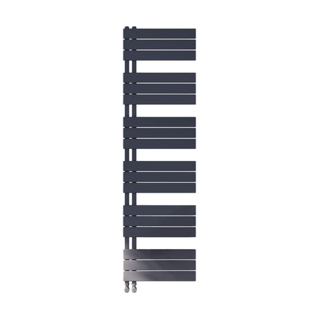 Scudo Thames Designer Towel Radiator 500x1640mm - Carbon Anthracite - THAM1640-500-A
