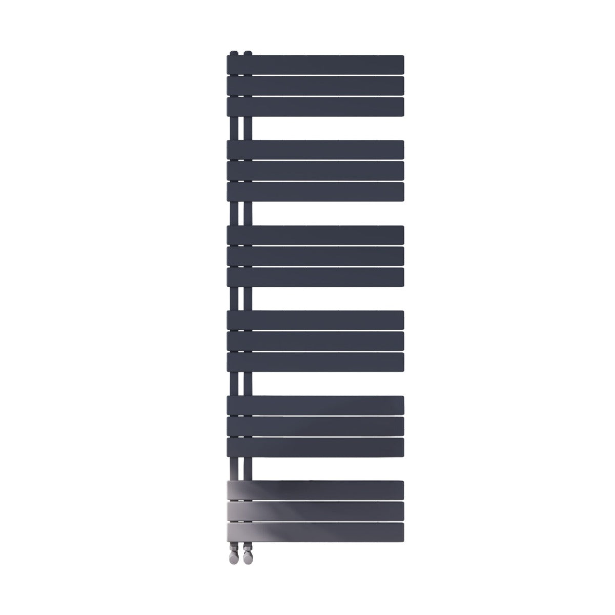 Scudo Thames Designer Towel Radiator 600x1640mm  - Carbon Anthracite - THAM1640-600-A