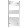 Towelrads Independent Straight Heated Towel Rail 800mm High x 600mm Wide - Chrome - 130049