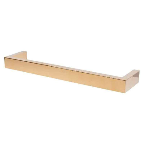 Towelrads Elcot Electric Square Closed Ended Towel Rail 40mm x 630mm - Polished Brass - 488110