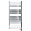 Towelrads Square Straight Heated Towel Rail 1200mm High x 600mm Wide - Chrome - 570015