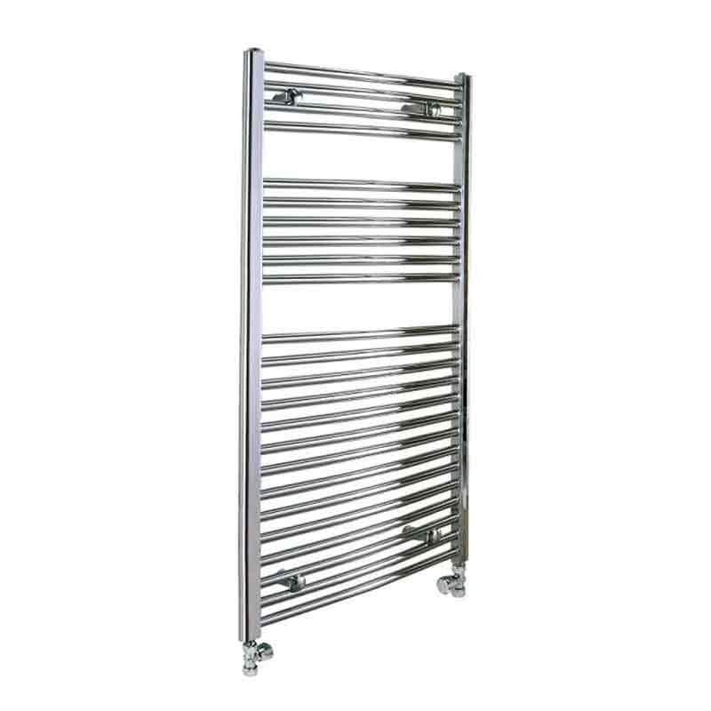 Towelrads Pisa Straight Heated Towel Rail 1600mm High x 450mm Wide - Chrome - 140027