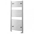Towelrads Pisa Curved Heated Towel Rail 1000mm High x 500mm Wide - Chrome - 140045