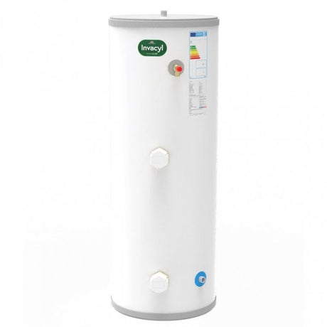 Joule Invacyl Stainless Steel Slimline Direct Unvented Cylinder 120 Litre - White - TRBMVD - 0120SFC - TAP 'N' SHOWER