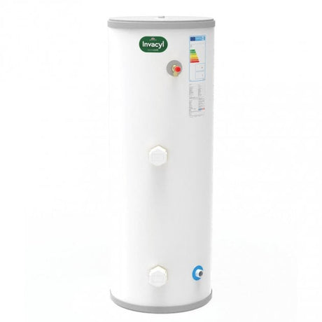 Joule Invacyl Stainless Steel Slimline Direct Unvented Cylinder 180 Litre - White - TRBMVD - 0180SFC - TAP 'N' SHOWER