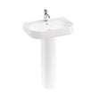 Britton Trim 1 Tap Hole Basin 600mm - White Gloss - TRIM.004