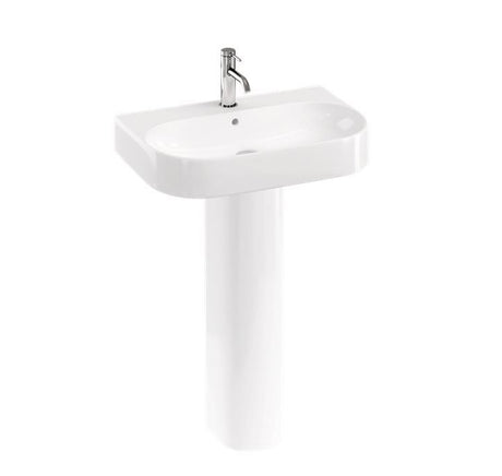 Britton Trim 1 Tap Hole Basin 600mm - White Gloss - TRIM.004