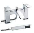 Nuie Pillar Mounted Vibe Bath Shower Mixer Tap - Chrome - TSI304