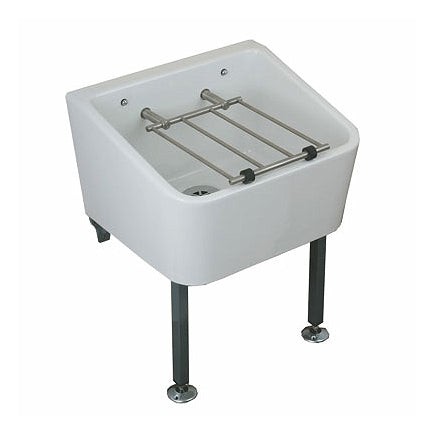 Twyford Cleaner Sink 465×400 with Grating - White - FC1034WH