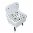 Twyford High Back Cleaner Sink 470×405 with Grating - White - FC1044WH - TAP 'N' SHOWER