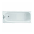 Twyford Neptune Bath 2 Tap Slip Resist No Grips 1700×700 - White - NE9592WH - TAP 'N' SHOWER