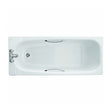 Twyford Neptune Bath 2 Tap Slip Resist with Grips 1500×700 - White - NE9472WH - TAP 'N' SHOWER