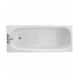 Twyford Neptune Bath 2 Tap Plain No Grips 1700×700 - White - NE9502WH - TAP 'N' SHOWER