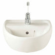 Twyford Sola 1 Tap Hole Washbasin 400×345 - White - SA4111WH - TAP 'N' SHOWER