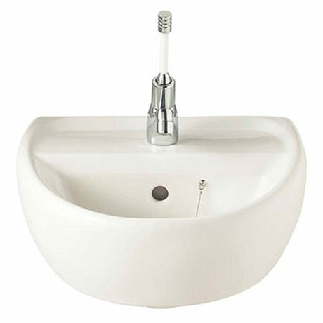Twyford Sola 1 Tap Hole Washbasin 400×345 - White - SA4111WH - TAP 'N' SHOWER