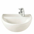Twyford Sola 1 Tap Right Hand Medical Washbasin 500×400 - White - SA4255WH - TAP 'N' SHOWER