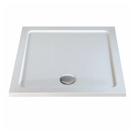 Twyford Shower Tray Square Flat Top 760×760 - White - TR6111WH - TAP 'N' SHOWER