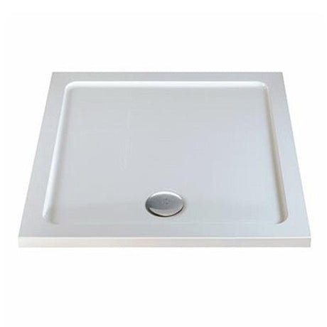 Twyford Shower Tray 1000 Square Flat Top - White - TR6141WH - TAP 'N' SHOWER