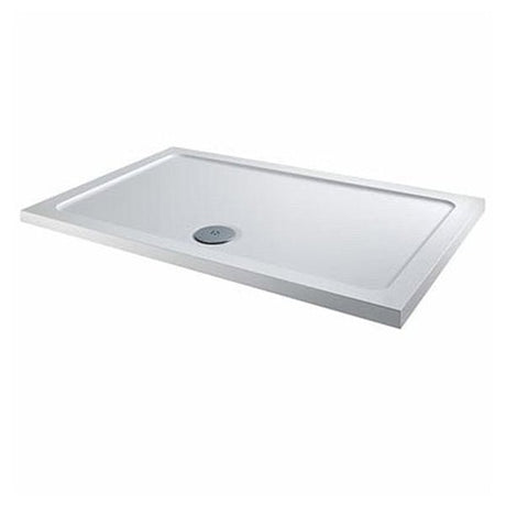Twyford Shower Tray Rectangle Upstand 1100×800 - White - TR6351WH - TAP 'N' SHOWER